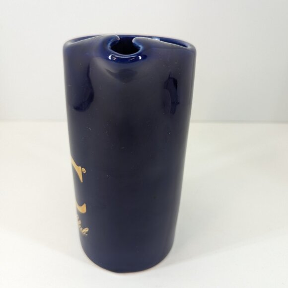 CC Canadian Club Cobalt Blue with Gold Accent Advertising Pub Jug Water Jug - Picture 4 of 6